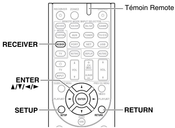 ONKYO HT-S9405 - Procédures courantes dans le menu de configuration - 1