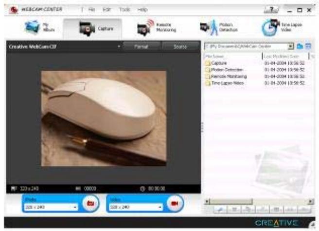 CREATIVE WebCam Live - Démarrage de creative webcam center - 1