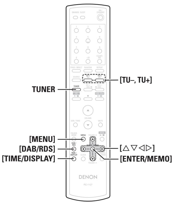 MARANTZ DF 107 SILVER/NOIR - Symboles utilisés pour indiquer les touches dans ce manuel - 2