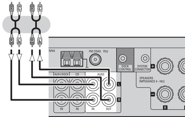 MARANTZ DF 107 SILVER/NOIR - Connexion des composants d'enregistrement - 1