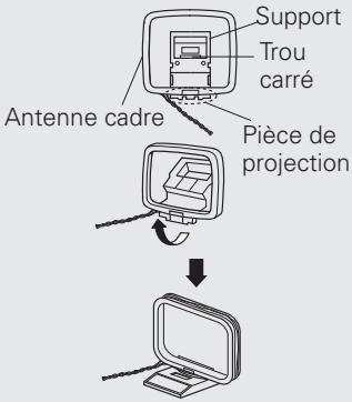 MARANTZ DF 107 SILVER/NOIR - Montage de l'antenne cadre AM - 1