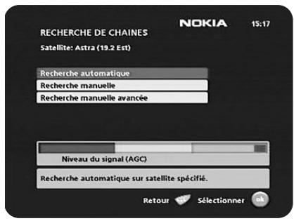NOKIA 110 - Options de recherche automatique - 2