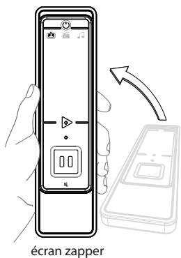 ONE FOR ALL INFINITY - Lorsque vous êtes dans un mode smartcontrol (ex. : « watch TV » - regarder la télévision), le premier écran qui apparaîtra sera l'écran de « zapper - 1