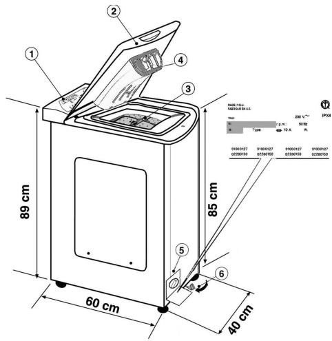 PROLINE TLW 1250 P-E BLANC - Touche pause programme - 1