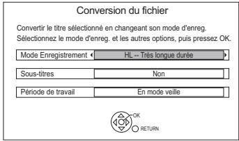 PANASONIC DMR-BWT745 - Conversion du fichier - 1