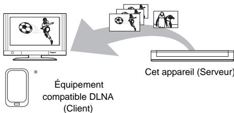 PANASONIC DMR-BWT745 - Utilisation de cet appareil comme serveur - 1