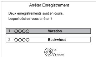PANASONIC DMR-BWT745 - BWT745 en enregistrant deux programmes: - 1
