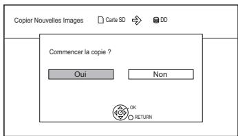PANASONIC DMR-BWT745 - Sélectionnez "copier nouvelles images", puis appuyez sur [OK]. - 1