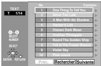 PANASONIC DVD LV 50 ARGENT - Utiliser [, ] pour sélectionner une plage. - 1