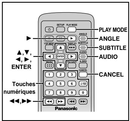 PANASONIC DVD LV 50 ARGENT - Utiliser [, ] pour sélectionner la plage et appuyer sur [ENTER]. - 1