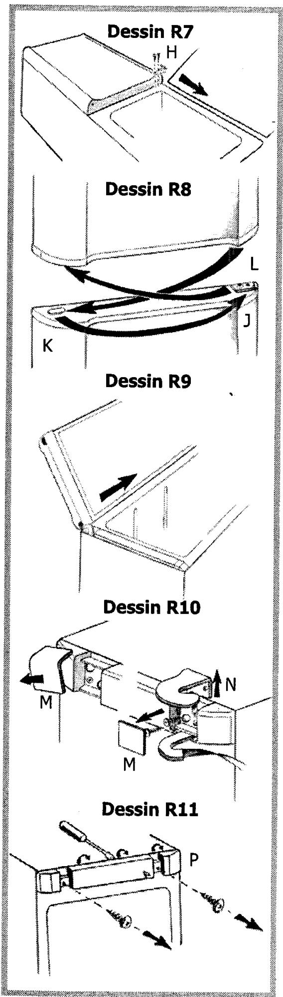 THOMSON ADF32 - Changement du sens d'ouverture des portes (suite) - 1