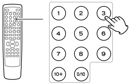 TEAC DR-H338IS - Saisissez le "titre et numéro de chapitre" ou "número de piste" désiré avec les touches numériques. - 1