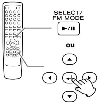 TEAC DR-H338IS - Saisissez le "titre et numéro de chapitre" ou "número de piste" désiré avec les touches numériques. - 7