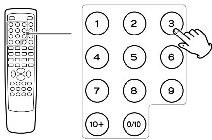 TEAC DR-H338IS - Dans les 7 secondes, saisissez le numéro de chapitre désiré (2 chiffres) avec les touches numériques. - 1