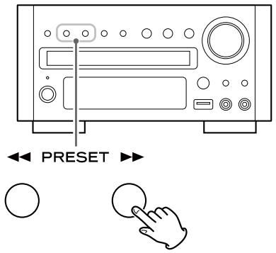TEAC DR-H338IS - Comment sélectionner des stations préréglées (presets) - 1