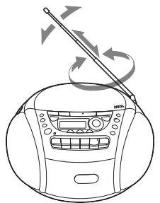 SONY CFD-E95 - Pour améliorer la qualité de la réception radio - 1