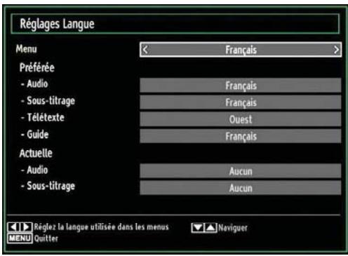 WINDSOR WD4212T - Configuration des préférences linguistiques - 1
