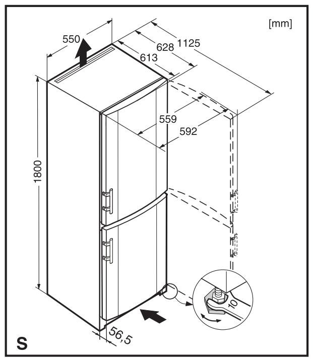 LIEBHERR CN 304 - Insertion entre deux éléments de cuisine - 1