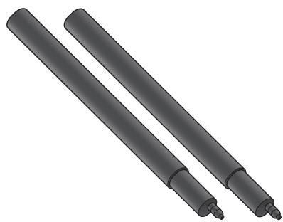 ASTORIA NN245A - Les tubes rallonges (12) pour brosses (14 et 15) - 1