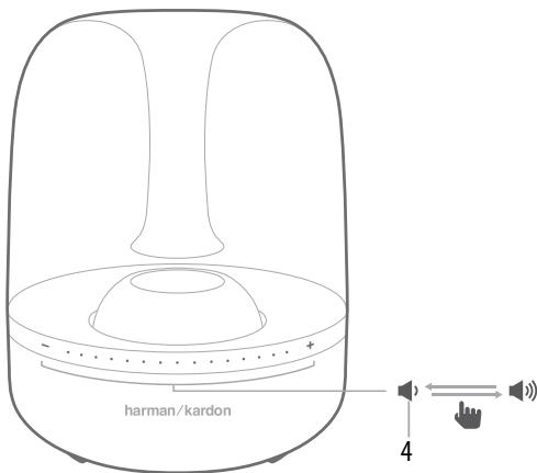 HARMAN KARDON AURA NOIR - Commandes en façade de la harman kardon aura - 2