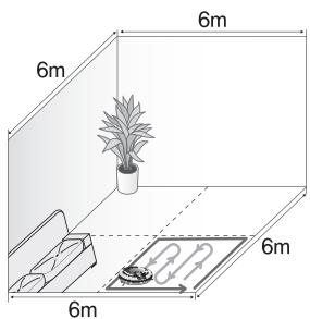 LG VR1013 - Bouton de nettoyage en zigzag puis zone par zone - 3