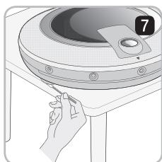 LG VR1013 - Manipulation des brosses laterales - 8