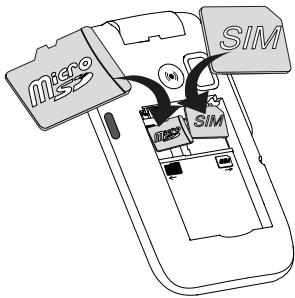 DORO 2880 - Insertion de la carte SIM et des cartes mémoires - 1