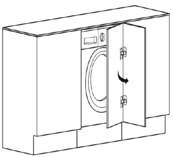 THOMSON TWBI8140A - Gaten in een kastdeur (niet meegeleverd) boren - 3