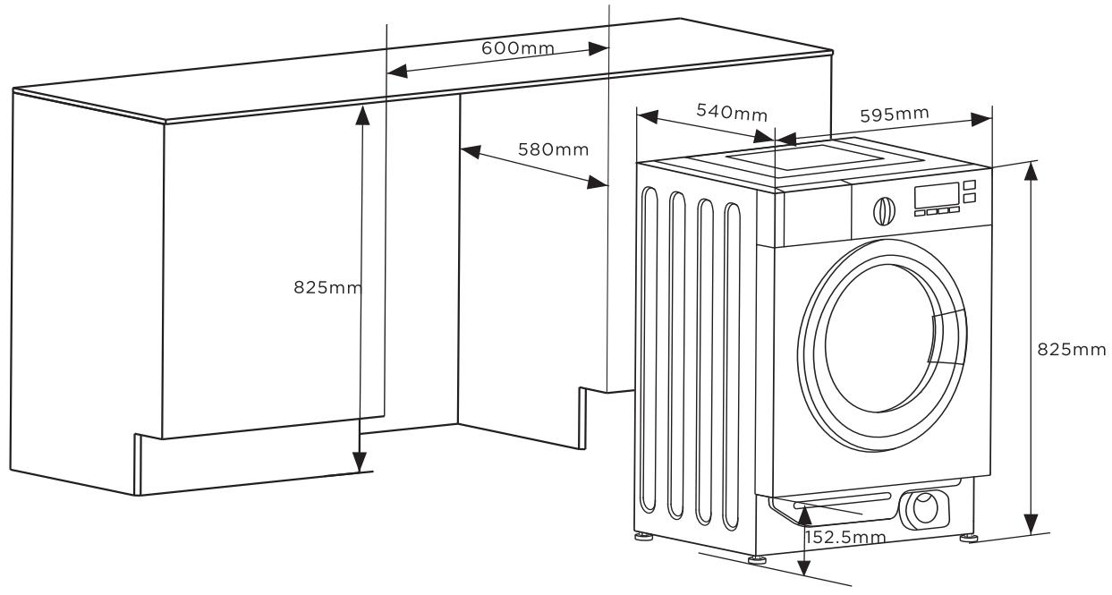 THOMSON TWBI8140A - Raccordement du tuyau de vidange - 3