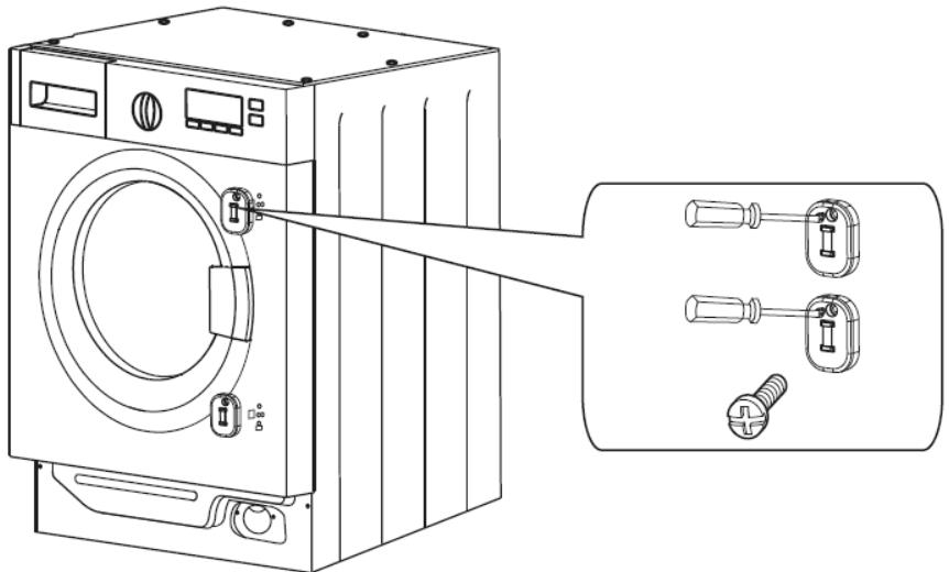 THOMSON TWBI8140A - De magneetplaatjes op het paneel vastmaken - 1