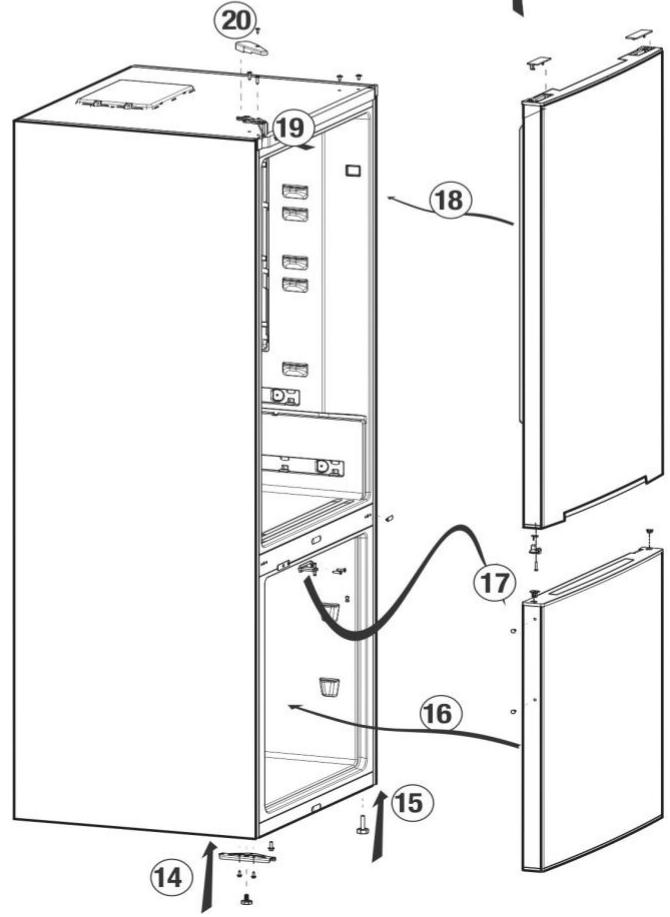 BEKO RCSA3S66K40WN - Réversibilité de la porte - 2
