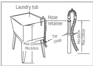 DARTY PTL75120 - Connecting the drain hose - 4
