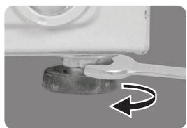 DARTY PTL75120 - Levelling the appliance - 1