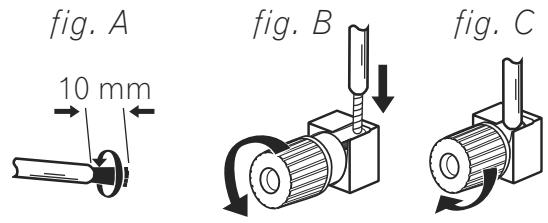PIONEER A-A9-J - Raccordements avec fil dénudé - 1