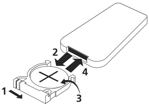 PIONEER A-A9-J - Insertion de la pile - 1
