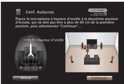 MARANTZ SR7010N1B - Lorsque l'enceinte détectée est affichée, sélectionnez "suivant" puis appuyez sur ENTER. - 2