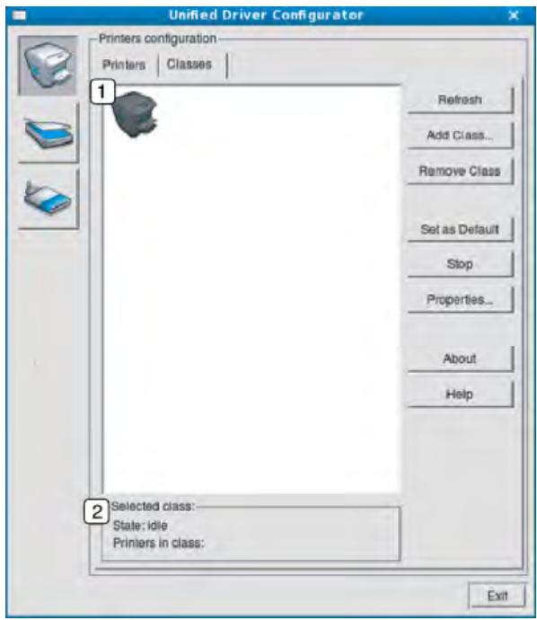 SAMSUNG CLX-3305 - Onglet classes - 1