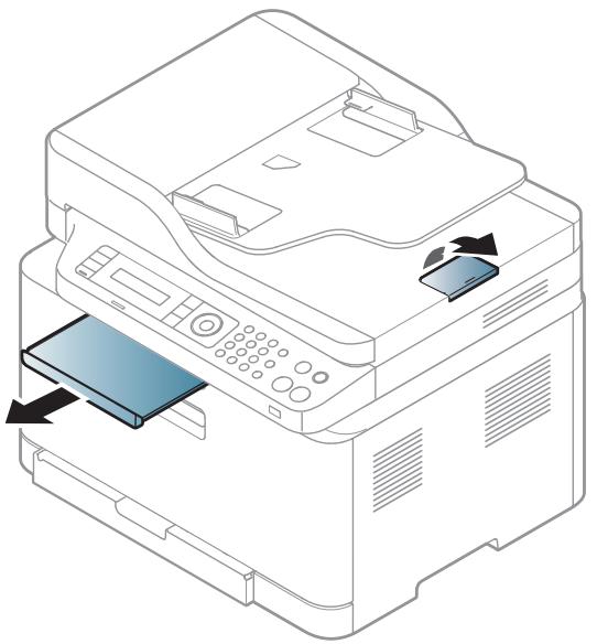 SAMSUNG CLX-3305 - Utilisation du support de sortie papier - 2