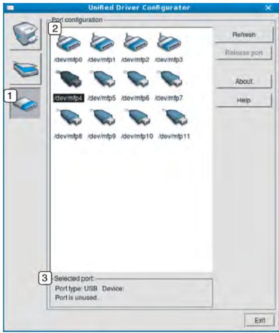 SAMSUNG CLX-3305 - Configuration des ports - 1