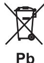 YAMAHA HTR-2071 - Information concernant la collecte et le traitement des piles usagées et des déchets d'équipements électriques et électroniques - 3
