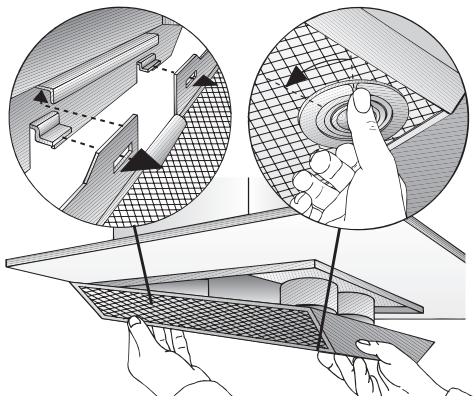 BOSCH DKE66 - Desmontar e montar os filtros metalicos: - 1