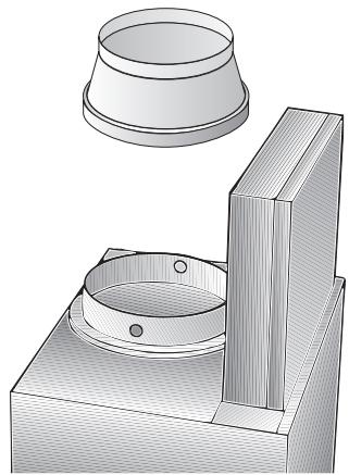 BOSCH DKE66 - Collegamento del tubo di scarico 120mm - 1