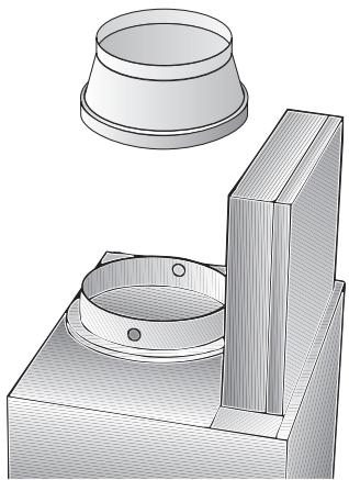 BOSCH DKE66 - En caso de tubos de evacuation con 120~mm de diametro: - 1