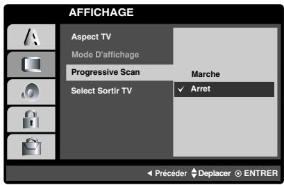 LG-GOLDSTAR DV8631 - Pour permettre le balayage progressif en marche: - 1