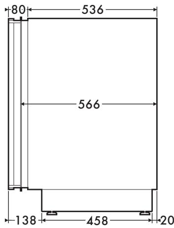 SMEG CVIS38RX3 - Fixation au meuble - 4