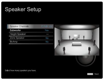 PIONEER VSX-935 - Initial setup avec l'assistant de démarrage automatique - 4