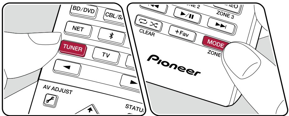 PIONEER VSX-935 - Syntonisation d'une station de radio - 1