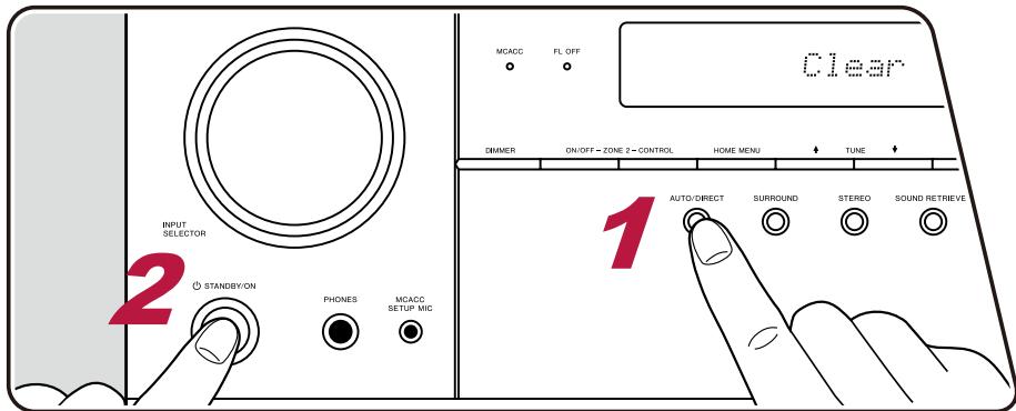 PIONEER VSX-935 - Réinitialisation de l'appareil (ceci réinitialise les paramètres de cet appareil sur leur valeur par défaut) - 1