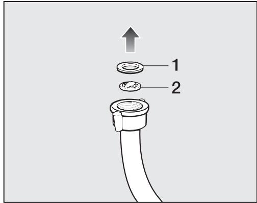 MIELE WTD163 - Nettoyer le filtre d'arrivée d'eau - 1