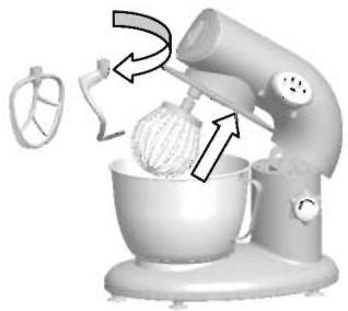 KOENIG KM80S SILVER - Mélangeur, fouet, crochet pétrisseur - 5